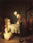 Grace Before Dinner jean-Baptiste-Simeon Chardin